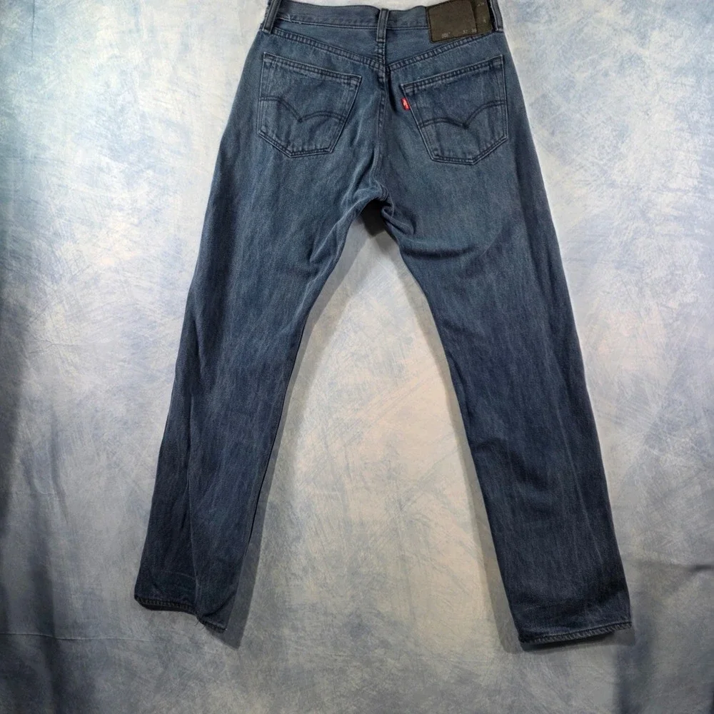 Levis 501 Original Fit Mens Blue Straight Leg Denim Jeans W32‎ L36 Black labels